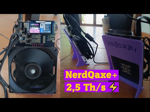 Probando y Configurando el Minero NerdQAxe+ 2,5 TH/s