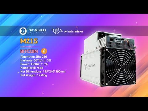 Whatsminer M21s 56TH/s Bitcoin Miner Setup.