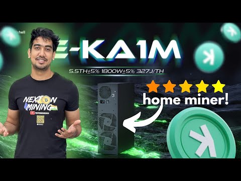 BEST NEW! KASPA HOME MINER?🔥 Goldshell E-KA1M | Crypto Mining India 🚀#bitcoinmining #Kaspa #crypto