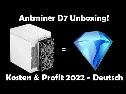 Antminer D7 UNBOXING & EINRICHTUNG - REWARDS GEZEIGT! + PROFITE & STROMVERBRAUCH - X11 Algorythmus