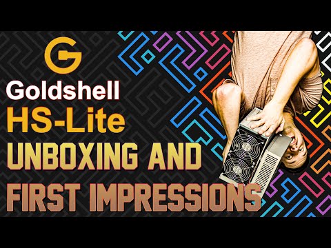 Goldshell HS-Lite ASIC - Unboxing &amp; First Impressions | Temps, Noise, Power, Specs &amp; More!