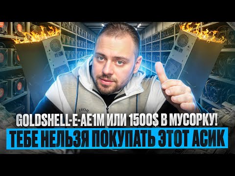 Тебе нельзя покупать этот Асик | Goldshell-E-AE1M или 1500$ в Мусорку!