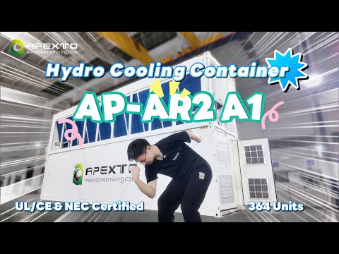 Hydro Cooling Container AP-AR2 A1 for Antminer S19/S21/S23 | 364 Miners Supported