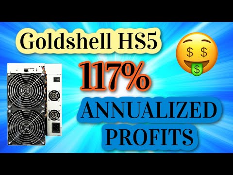 Goldshell HS5 - 117% RETURNS - 222 days of mining crypto currency PROFIT ANALYSIS