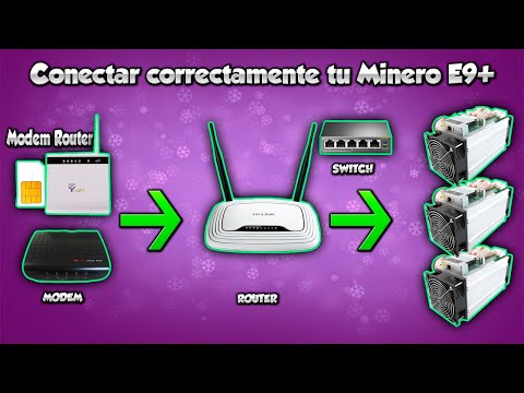 Conectar de Manera Correcta tu Minero a la red Ethernet Ebit E9+,  antminer S9, whatsminer, Avalon