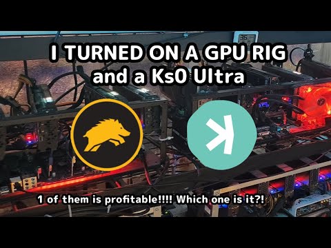 I turned on A gpu mining rig and a kaspa miner, 1 is profitable, 1 isnt!