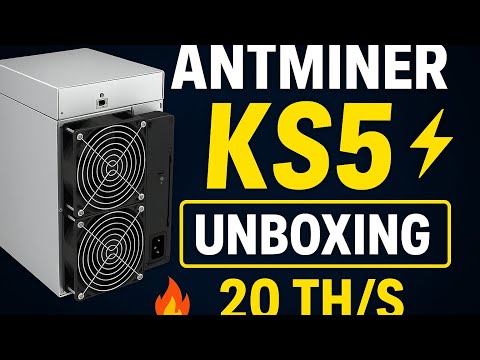 ⚡ “Antminer KS5 Unboxing 🔥 20 TH/s Kaspa Beast!”