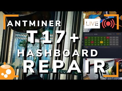 Antminer T17+ Hashboard Repair - Bitcoin ASIC Miner Repair LIVE - 024