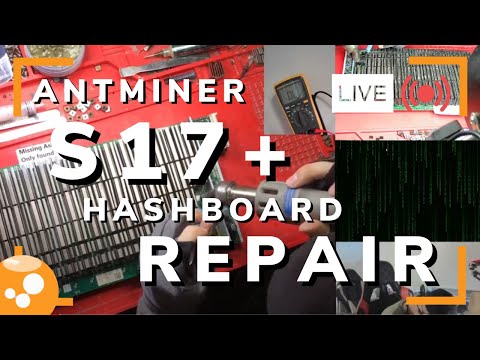 Antminer S17+ Hashboard Repair - Bitcoin ASIC Miner Repair LIVE - 016