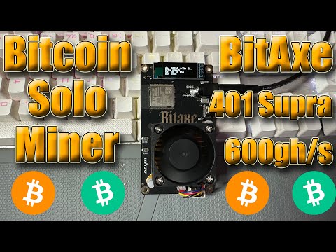 Bitaxe 401 Supra 600gh Solo Miner Trying to Hit the Big One!