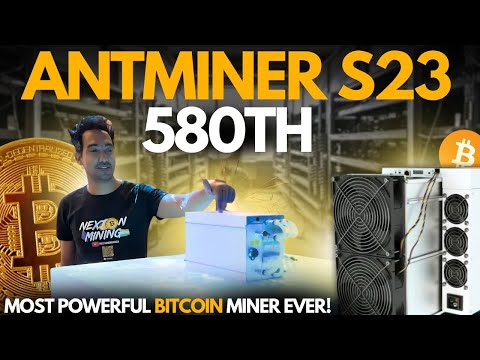 NEW 580TH Bitcoin Miner! Antminer S23 Launched!! 🔥 Crypto Mining India #bitcoinmining #antminer #s23