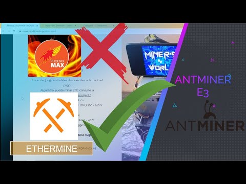 Actualización del Antminer E3 para minar en Ethermine, válida para Septiembre de 2021 en adelante