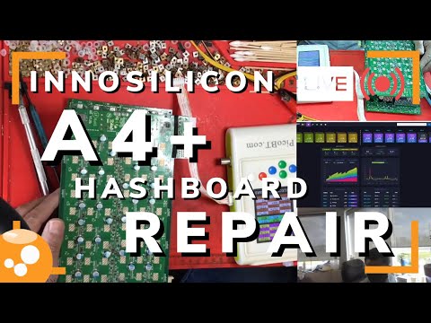 Innosilicon A4+ Hashboard Repair - Bitcoin ASIC Miner Repair LIVE - 007