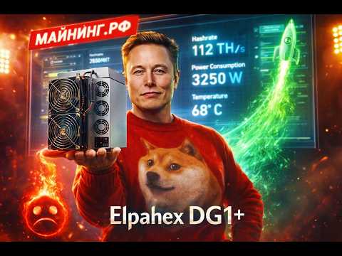 Elphapex DG1+ — честный обзор ⚡ Доходность и окупаемость в январе 2026 #обзор #doge #asic #майнинг