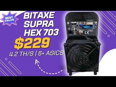Bitaxe Supra Hex 703 Review &amp; Setup | 4.2 TH/s Solo Bitcoin Miner