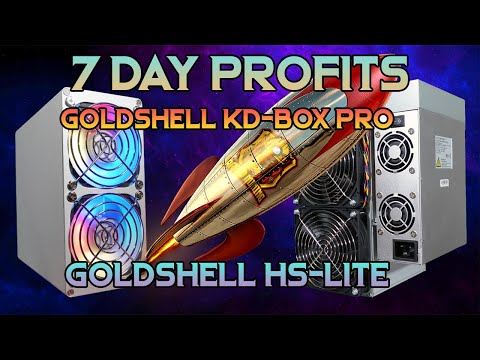 Goldshell KD-Box PRO And HS-LITE 7 Day Profits | Perfect Home Miners