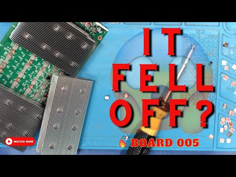 Had to improve the heatsink upgrade installation - S17+  board 005  Antminer