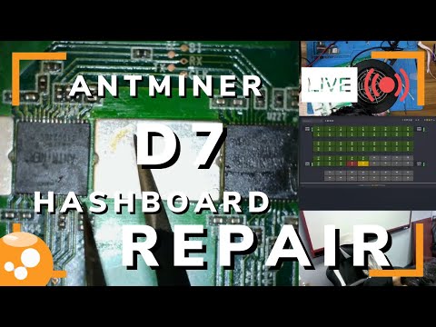 Antminer D7 Hashboard Repair - Bitcoin ASIC Miner Repair LIVE - 021