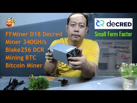 FFMiner D18 Decred miner 340GH/s Blake256