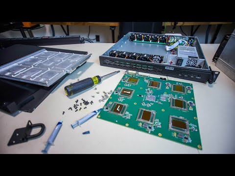 TEARING APART this Jasminer X4 1U Ethereum ASIC Miner...