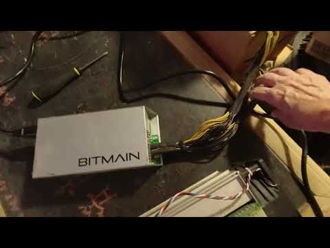 Second Antminer S7 Setup - Assembly to APW3, Startup, Configuration Settings - April 25, 2021
