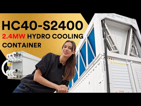 Fog Hashing HC40-S2400, Hydro cooling container for Antminer S23 Hyd, S23 XP Hyd, S21 Hyd units.