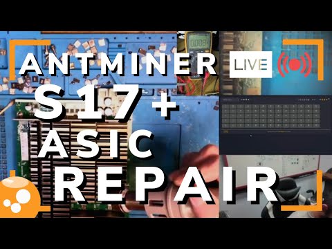 Antminer S17+ ASIC Repair - Bitcoin Miner Hashboard Repair LIVE - 045 - Part I