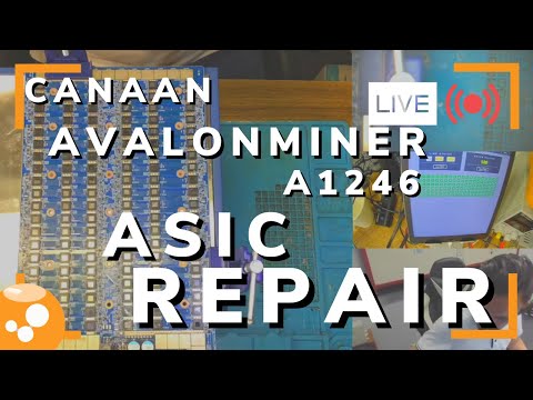 Canaan AvalonMiner A1246 ASIC Repair - Bitcoin Miner Hashboard Repair LIVE - 046