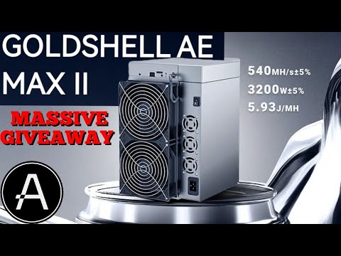Goldshell AE MAX II ALEO MINER! SETUP, TESTING, REVIEW! MASSIVE GOLDSHELL GIVEAWAYS!