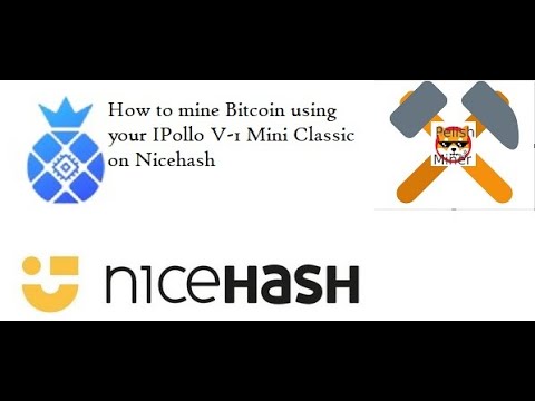 How to setup a @iPolloMiner V1 Mini Classic to mine #Bitcoin on @NiceHash_Official #cryptomining