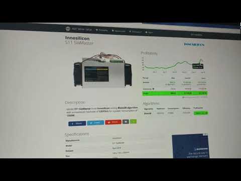 Innosilicon S11 Miner SiaMaster  Blake2B 3.83Th/S  profitablity - Reviews
