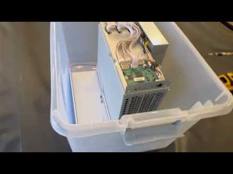 starting 2025 with mining, Iceriver AL3, unpacking, setting up and dunking in the water.