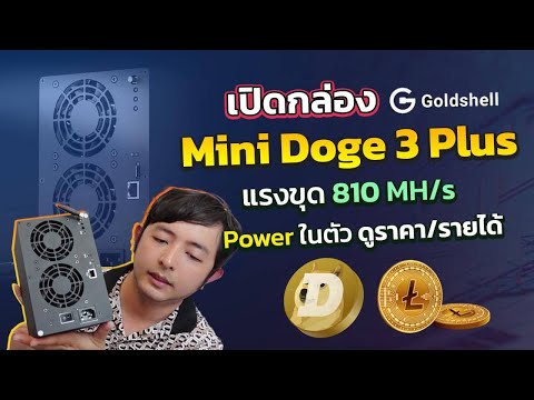 รีวิวเครื่องขุุด เสียงเบา 4หมืน Goldshell Minidoge 3 plus แรง 810Mh รายได้ การคืนทุน เป็นอย่างไร