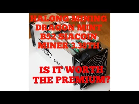 HALONG MINING DRAGON MINT B52, SIAMASTER MINER, SIACOIN! IS IT WORTH THE PREMIUM?