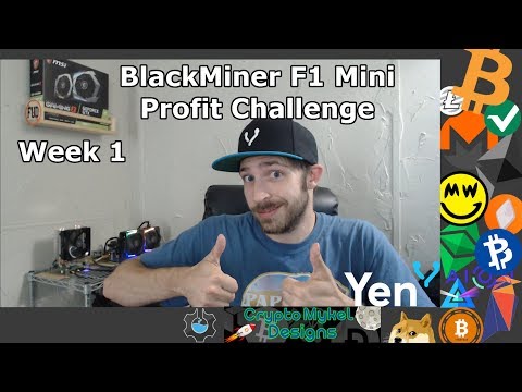 BlackMiner F1 Mini Update -- Profitability Challenge: Week 1