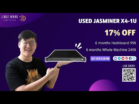 [LIVE] USED JASMINER X4-1U 17% OFF | EXTENDED WARRANTY