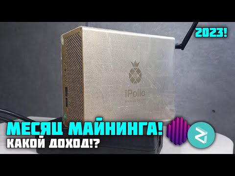 МЕСЯЦ МАЙНИНГА НА АСИКЕ IPOLLO V1 MINI!