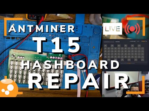 Antminer T15 Hashboard Repair - Bitcoin ASIC Miner Repair LIVE - 026