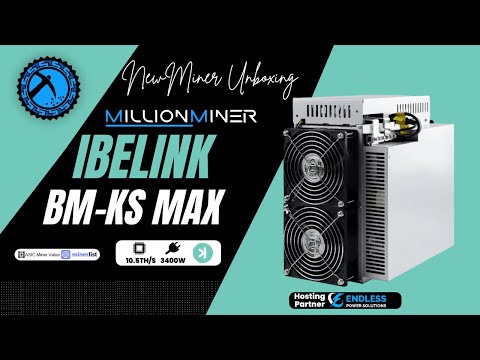 iBeLink BM-KS Max (10.5 TH/s) Kaspa (KAS) ASIC Miner Unboxing &amp; Test
