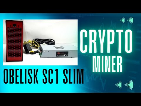 Obelisk SC1 Slim, Crypto Mining Machine - High-Efficiency ASIC Miner for SiaCoin