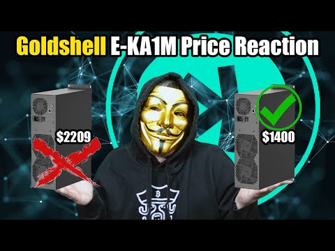 Goldshell E-KA1M kaspa Miner Price Reaction - Where It Should be