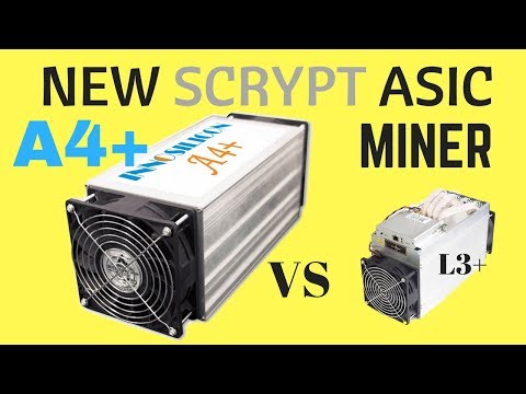 NEW Scrypt (LTC) Asic Miner: Innosilicon A4+ VS Antminer L3+
