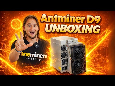Antminer D9 Unboxing - $15/Day | Hosting Available!