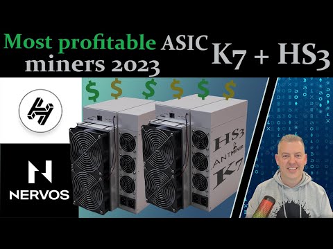 Most profitable miners 2023 Bitmain K7 + HS3 - Nervous CKB and Handshake Actual 2 Week Profitability