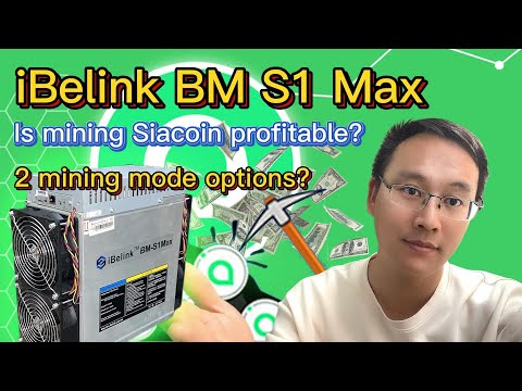 #ibelink BM S1 Max I is mining #Siacoin profitable? #ibelinks1max
