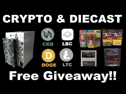 CKB DOGE LBRY CRYPTO Goldshell CK5 Miner 24hr GIVEAWAY! ~ Vintage Die Cast A-Team & NASCAR $200+