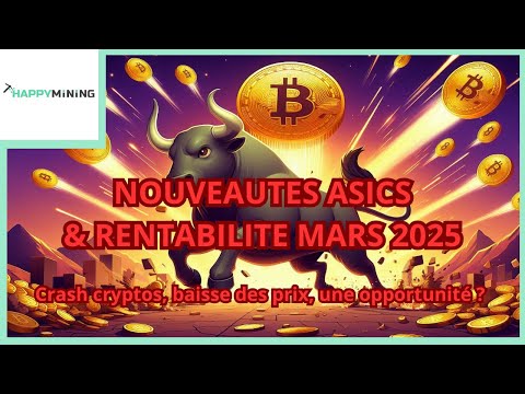 Nouveautés asics et rentabilité Mars 2025 (crash cryptos, baisse des prix, une opportunité ?)