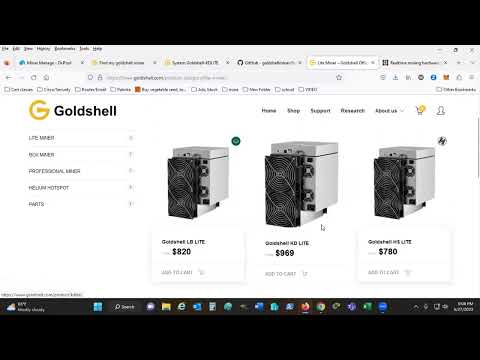 How to setup the KD Lite 16.2T Kadena miner by @goldshellminer_official #cryptomining #asics